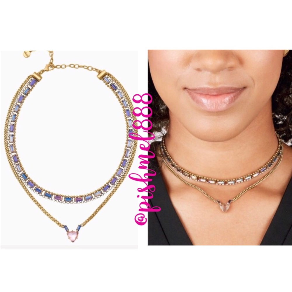 Stella & Dot X Rebecca Minkoff  | Vintage Gold +Crystal "Pixie" Choker N…